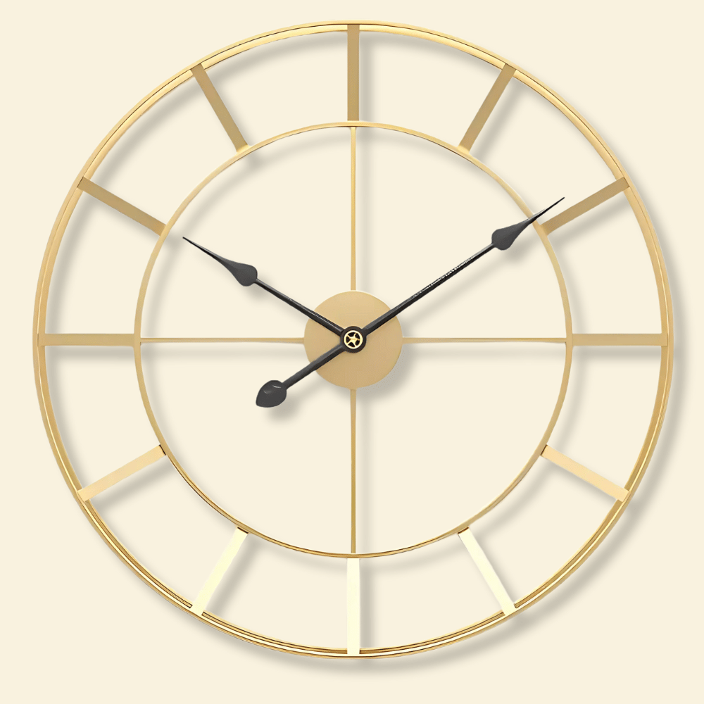 Horloge dorée