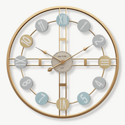 Horloge murale design rétro 3D