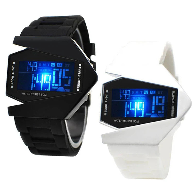 Montre Homme | Montre Numérique LED Multifonctionnelle avec Rétroéclairage Multicolore | Sportif et Élégant pour Activités Quotidiennes 1