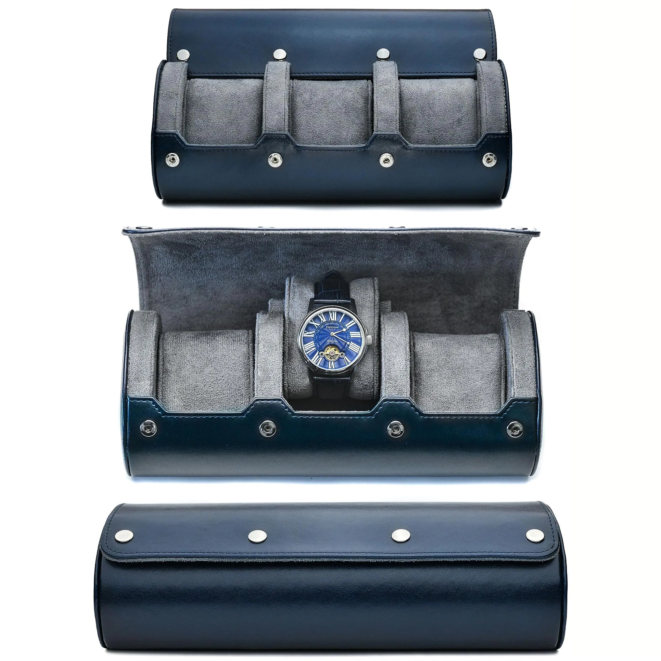 Organisateur de Montres | Étui de Voyage en Cuir PU avec 6 Fentes | Protection Optimale pour Collection de Montres 11