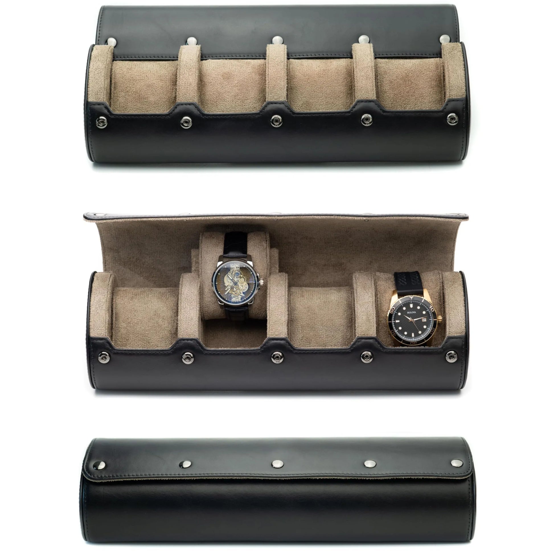 Organisateur de Montres | Étui de Voyage en Cuir PU avec 6 Fentes | Protection Optimale pour Collection de Montres 15