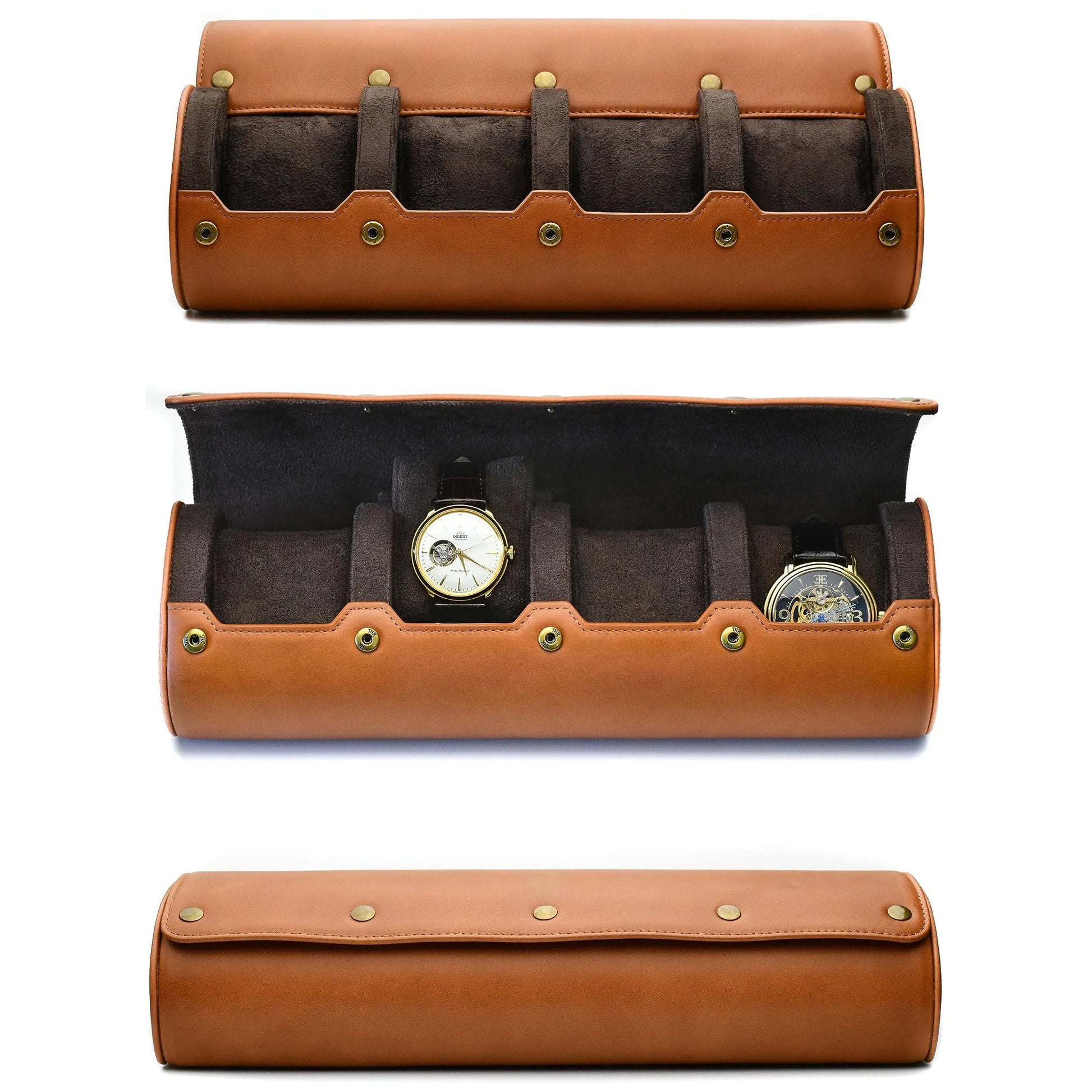 Organisateur de Montres | Étui de Voyage en Cuir PU avec 6 Fentes | Protection Optimale pour Collection de Montres 6