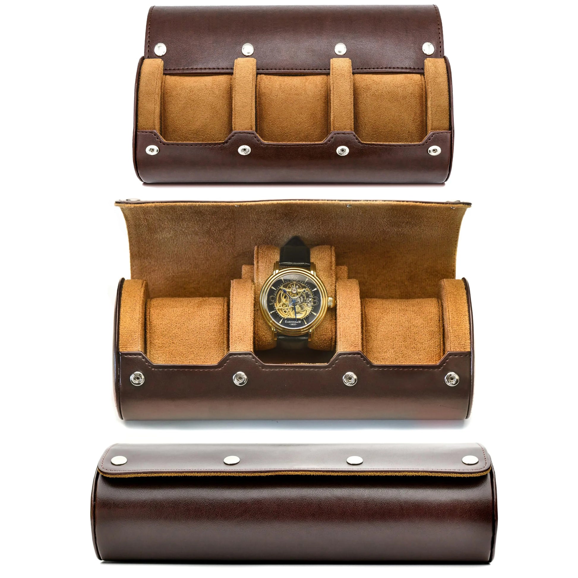 Organisateur de Montres | Étui de Voyage en Cuir PU avec 6 Fentes | Protection Optimale pour Collection de Montres 7