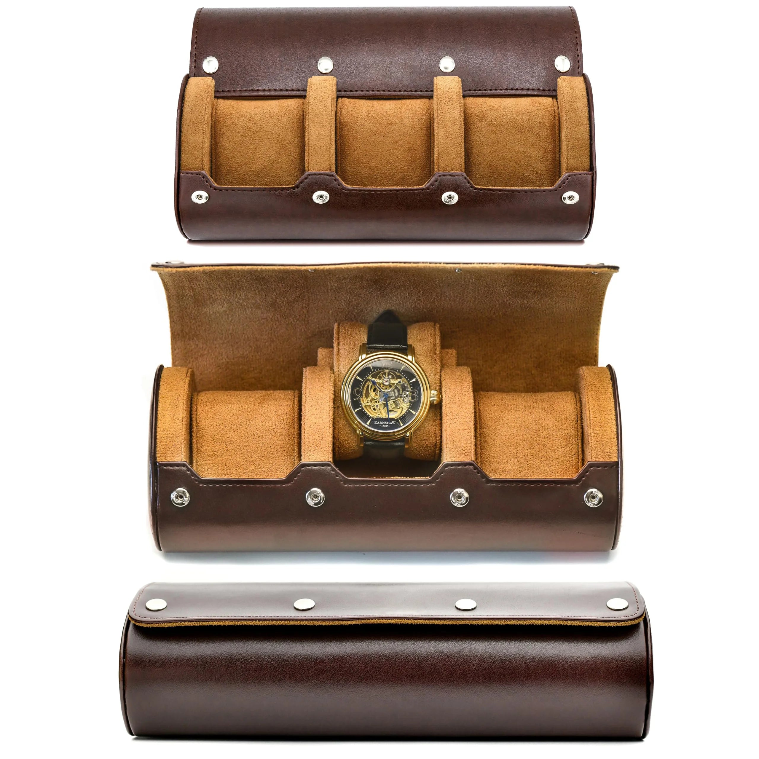 Organisateur de Montres | Étui de Voyage en Cuir PU avec 6 Fentes | Protection Optimale pour Collection de Montres 7