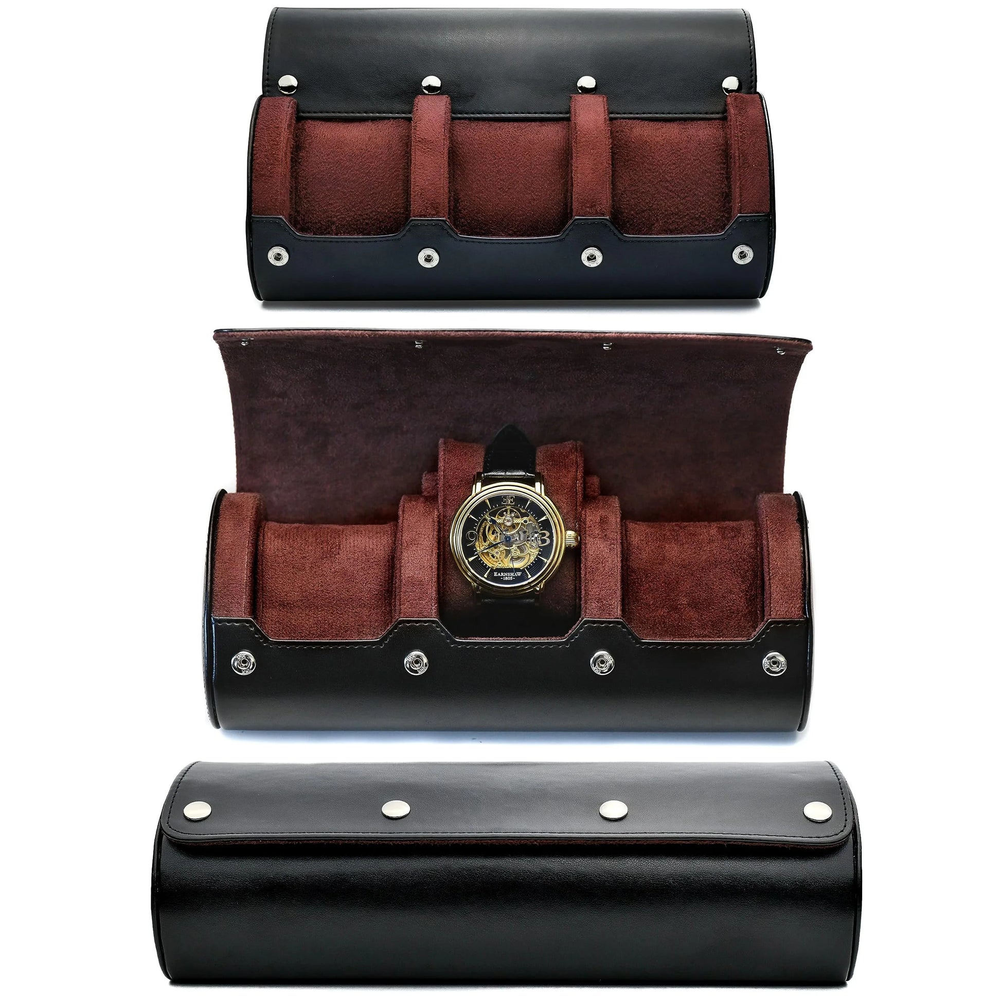 Organisateur de Montres | Étui de Voyage en Cuir PU avec 6 Fentes | Protection Optimale pour Collection de Montres 8