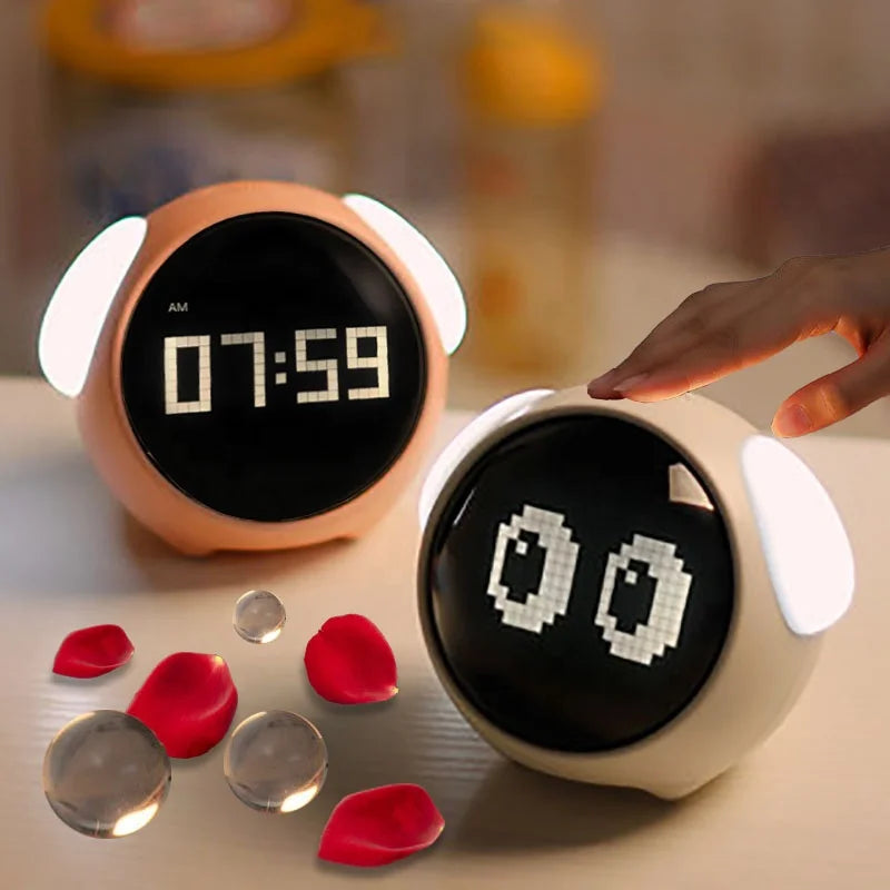 Réveil Numérique Enfant | Horloge LED Intelligente avec Fonction Snooze | Design Mignon pour un Réveil Doux 0