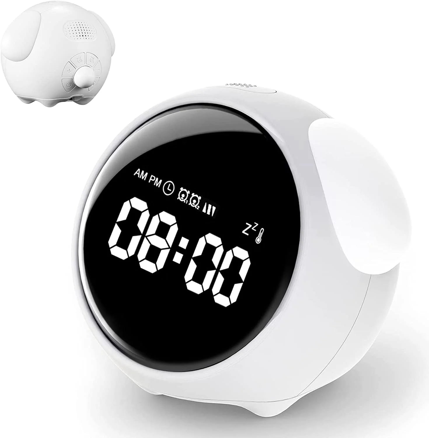 Réveil Numérique Enfant | Horloge LED Intelligente avec Fonction Snooze | Design Mignon pour un Réveil Doux 1