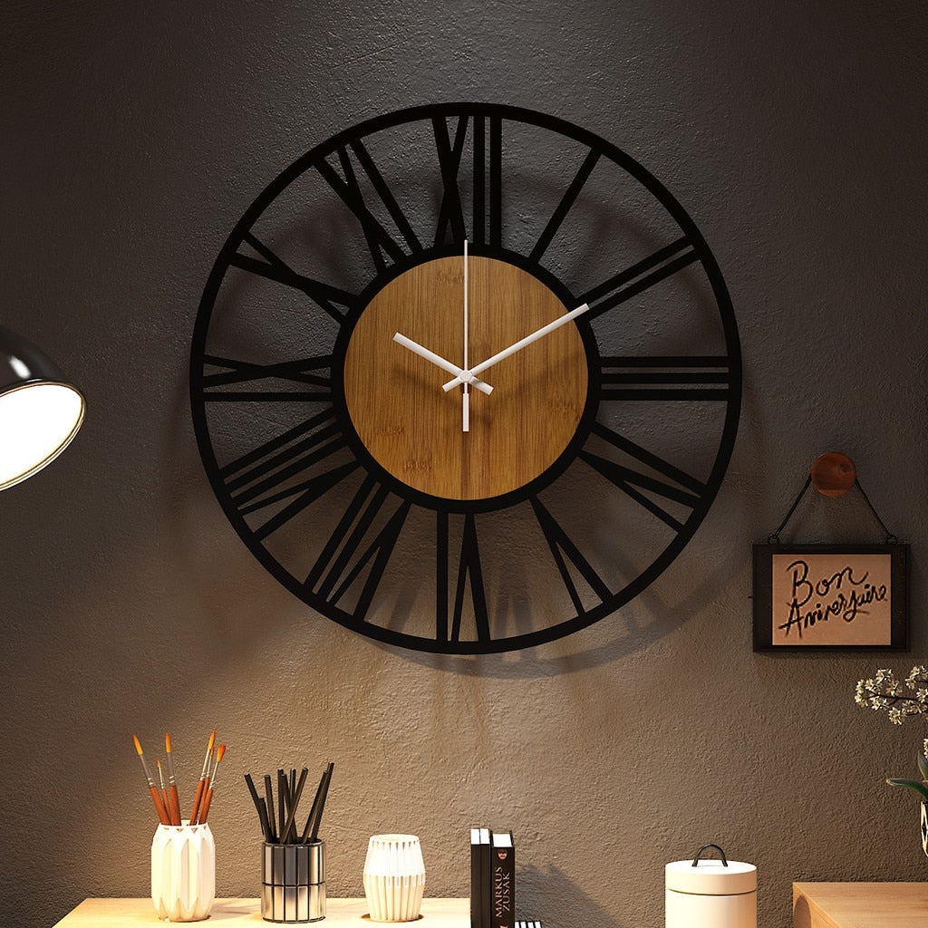 Scandinavian Wooden Wall Clock