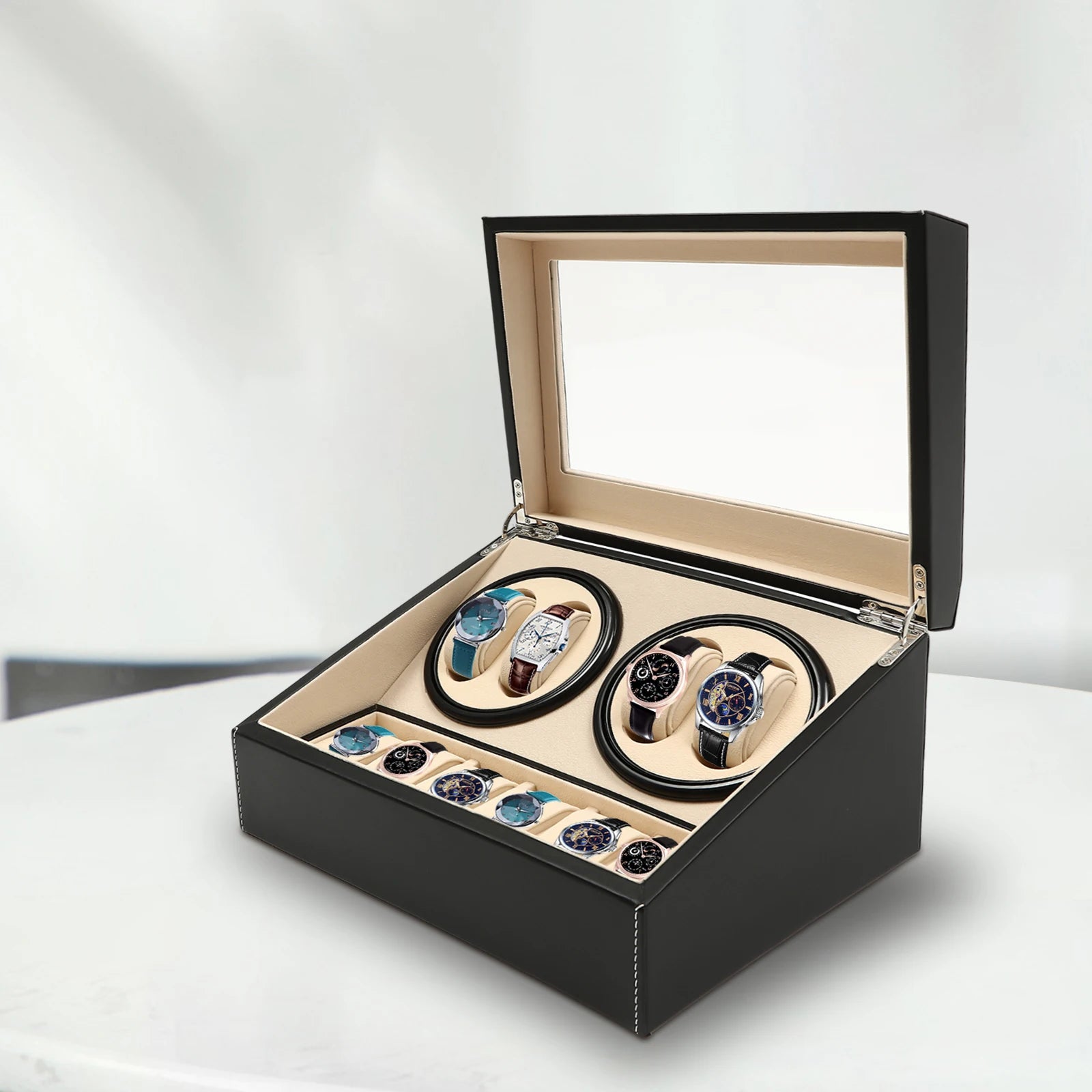Vitrine Élégante | Boîte à Montres Automatique avec Rotation Silencieuse | Rangement Pratique pour Collectionneurs 3