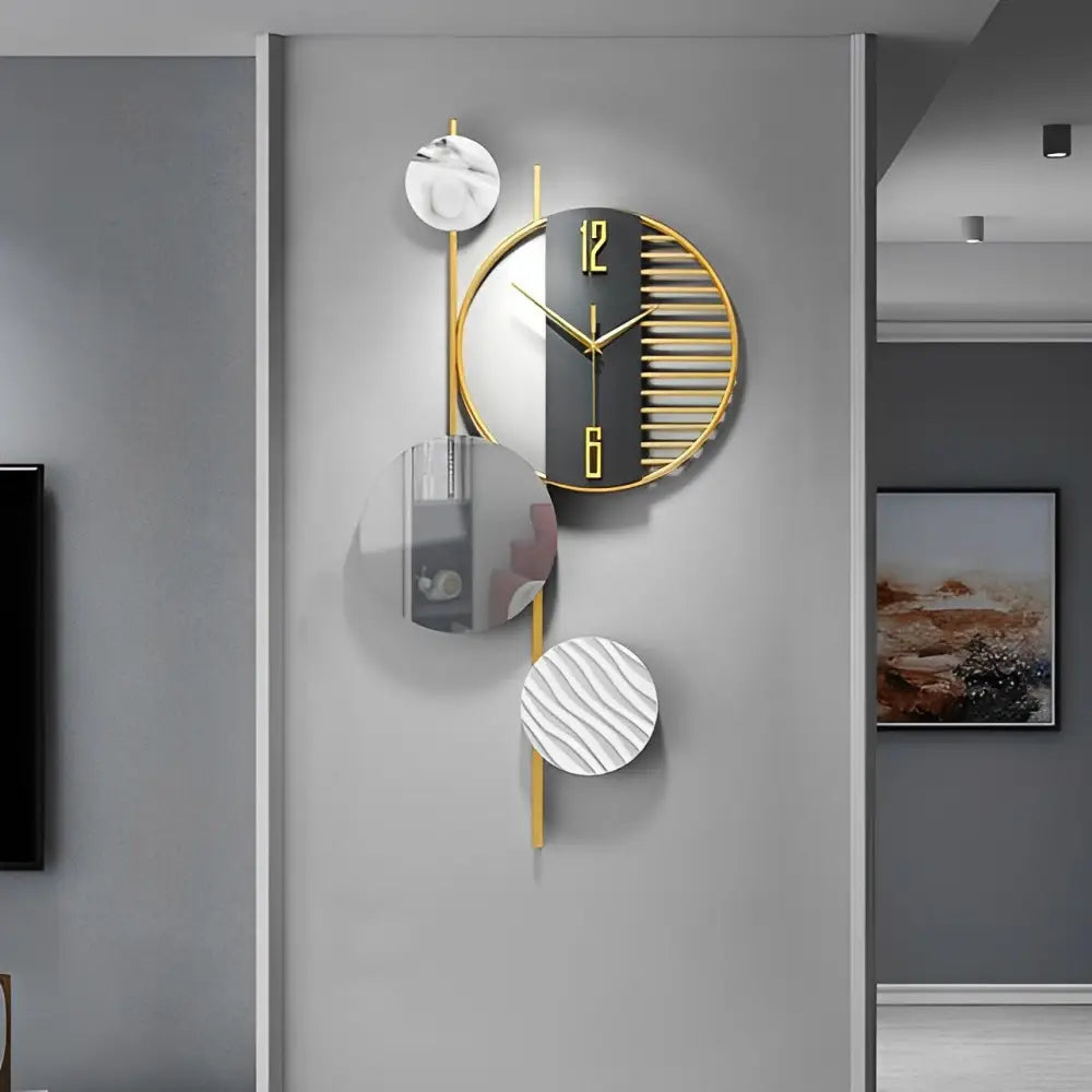 Grande Horloge Murale Design Moderne - Horloges murales - 66 X 34 cm
