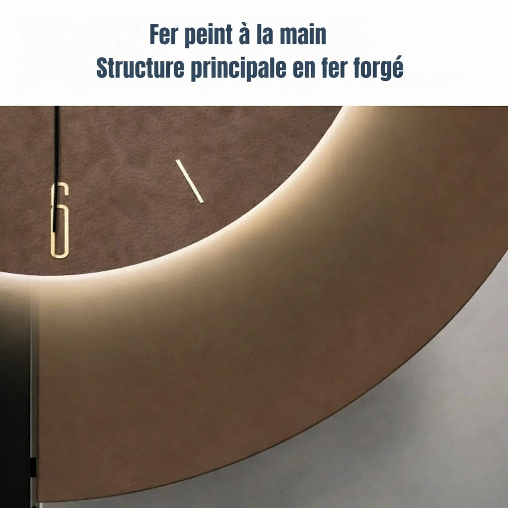 Grande horloge murale LED
