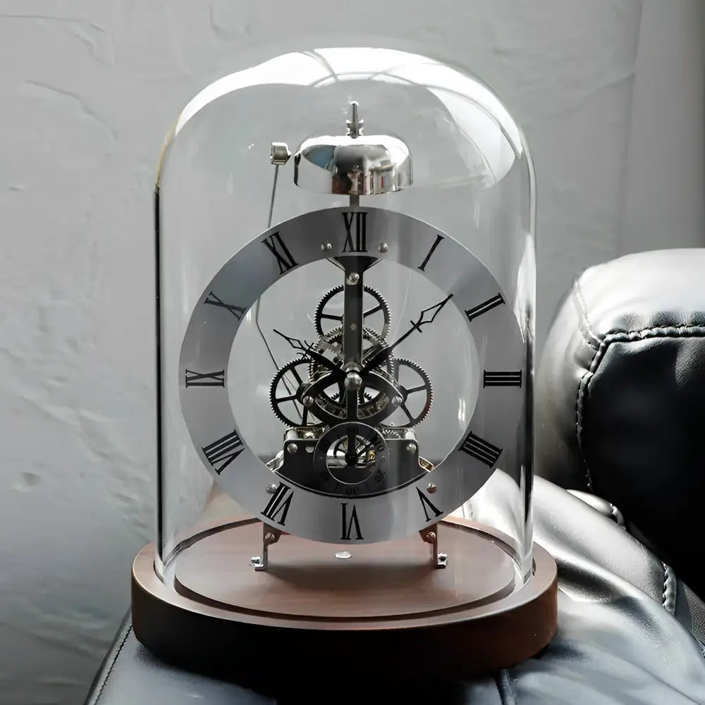 Horloge à Poser Originale (Horloge Tempus Machina) - Horloge à Poser - Argent