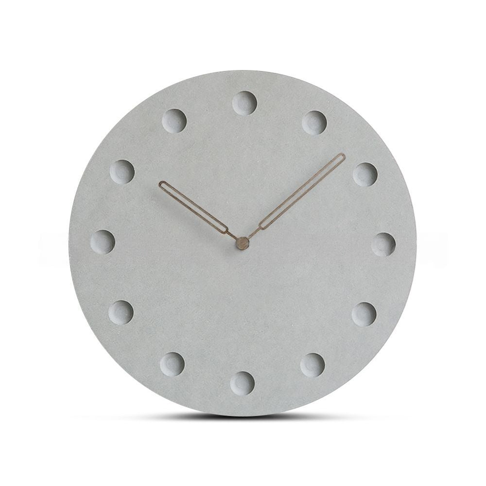 Horloge Murale Béton Minimaliste