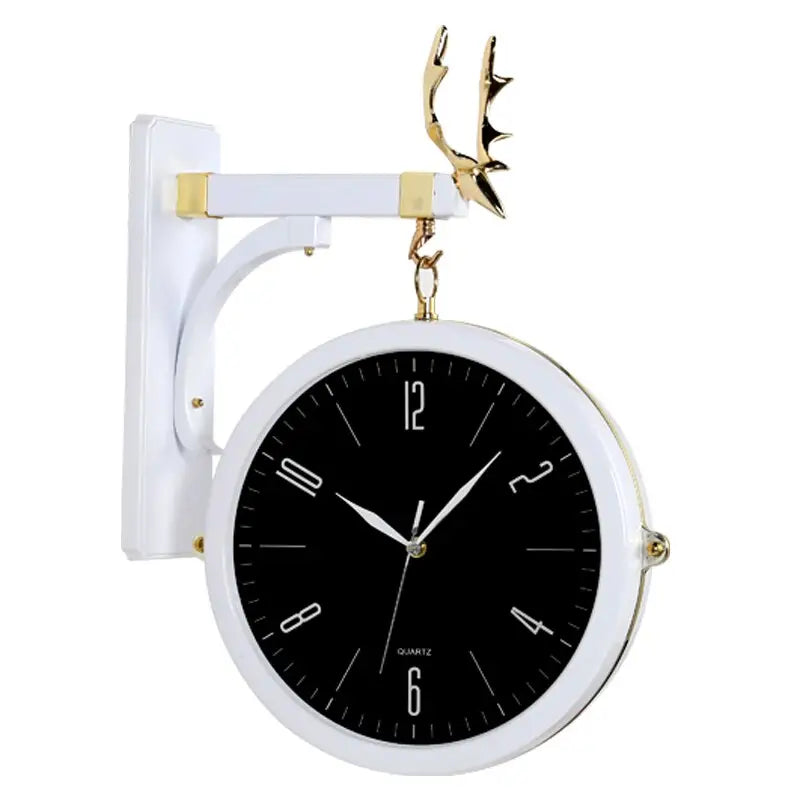 Horloge Double Face Moderne - Horloges murales - Style Blanc Noir