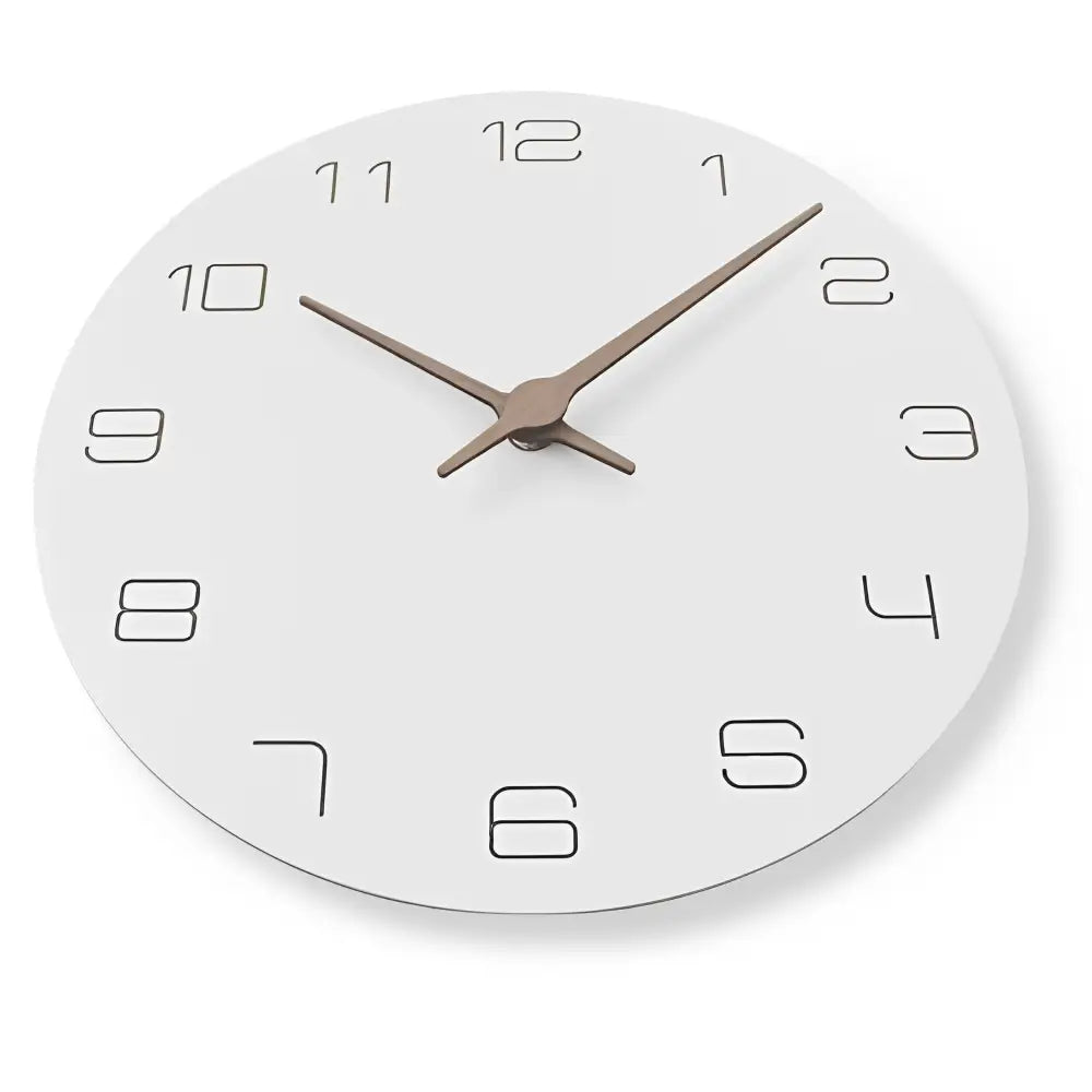 Horloge murale bois blanc - horloges murales