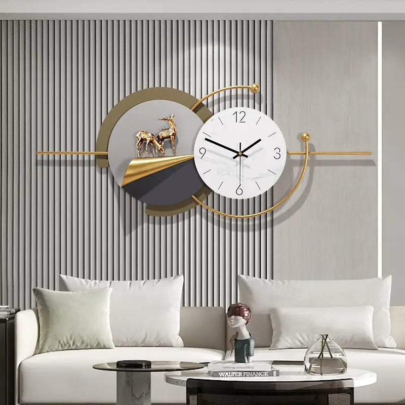 Horloge Murale Design Cerf (90 cm) - Horloges murales