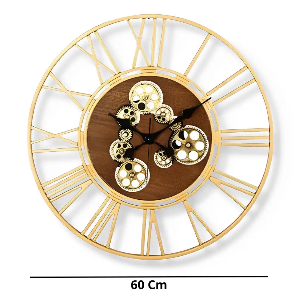 Horloge murale design dorée - horloges murales