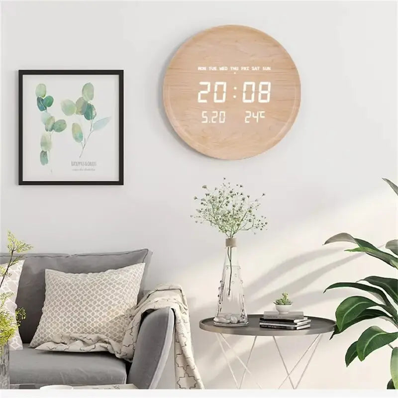 Horloge murale double face – Horloge d'angle numérique LED moderne avec télécommande, fonctionnement silencieux, art décoratif pour salon, design Horloge murale double face – Horloge d'angle numérique LED moderne avec télécommande, fonctionnement silencieux, art décoratif pour salon, design