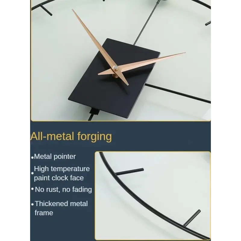 Horloge murale design noire