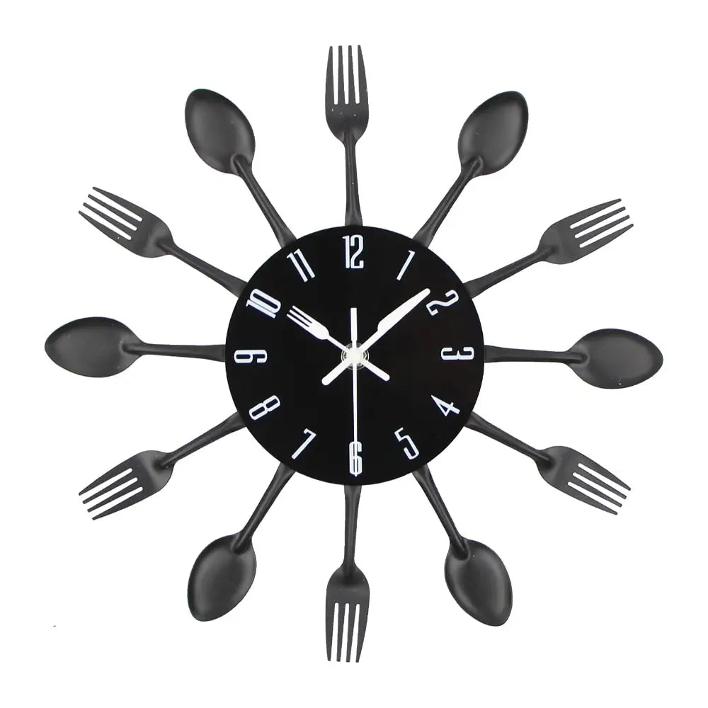 Horloge Murale Cuisine - Horloges murales - noir
