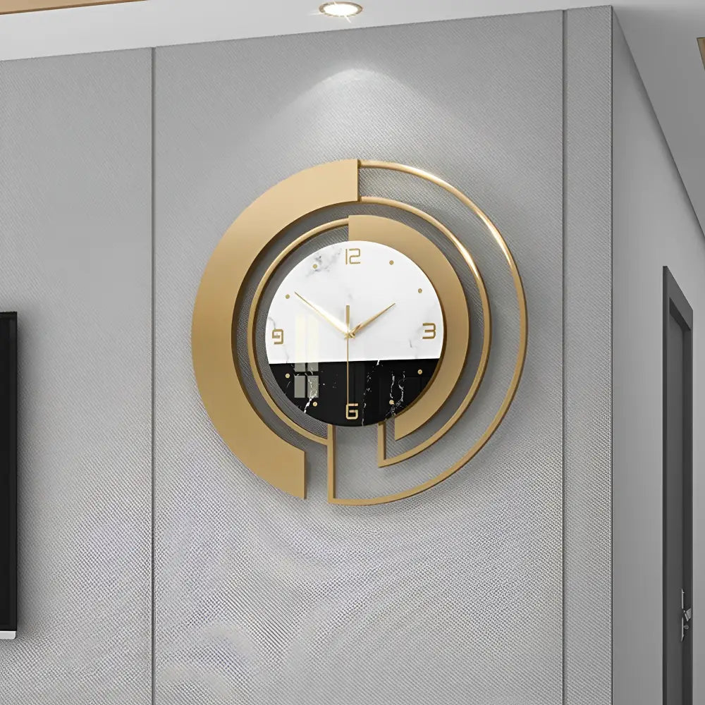 Horloge Murale de Salon Moderne - Horloges murales - blanc et noir