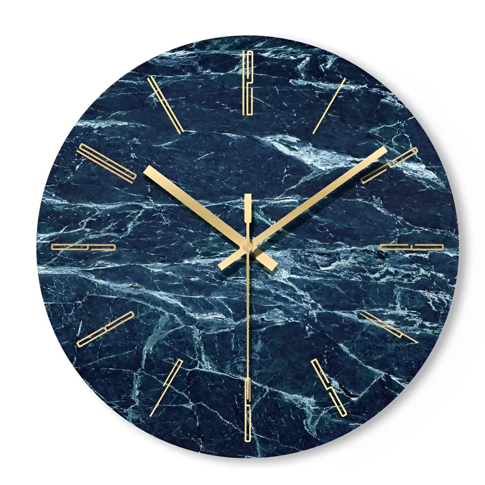 horloge murale design en verre - Horloges murales - bleu chiffre arabe 2