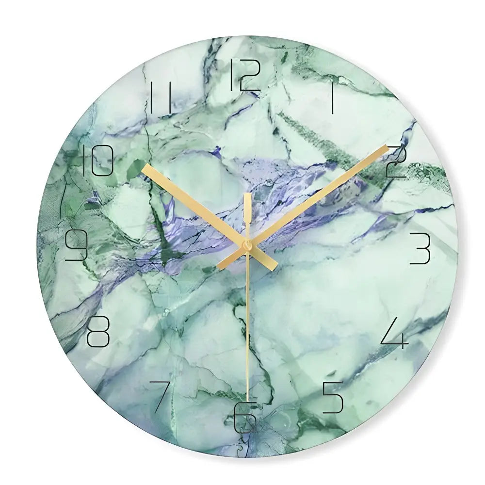 horloge murale design en verre - Horloges murales - vert