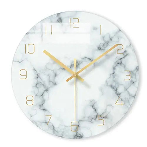 horloge murale design en verre - Horloges murales - blanc