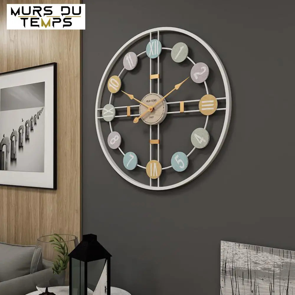 Horloge murale design rétro 3D - Horloges murales